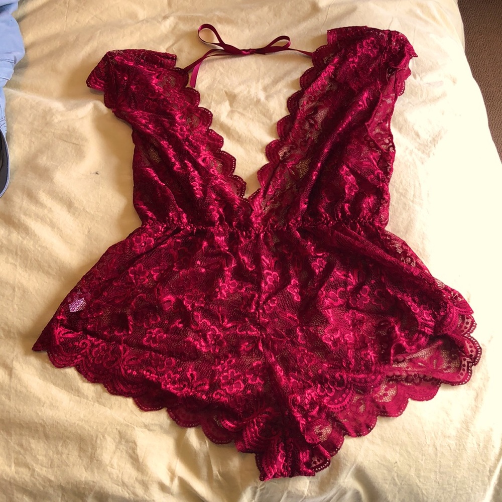 Brand new red lingerie